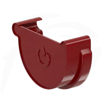 Denko prawe PVC firmy KROP ⌀ 130 kolor czerwony